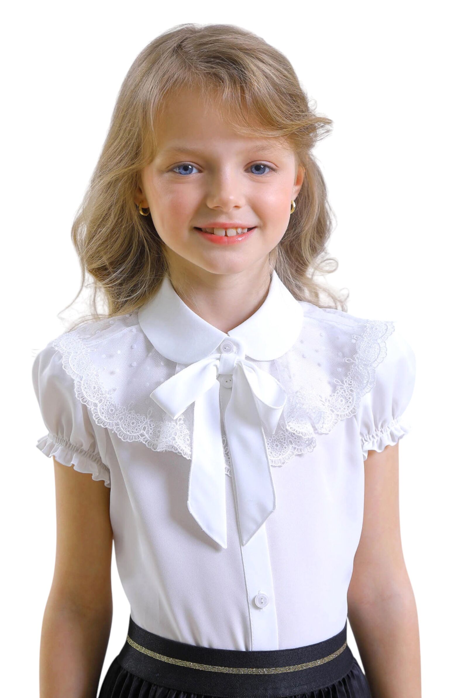 Блуза дев. АРТ.2864-525-ВПБЛ,мол,па