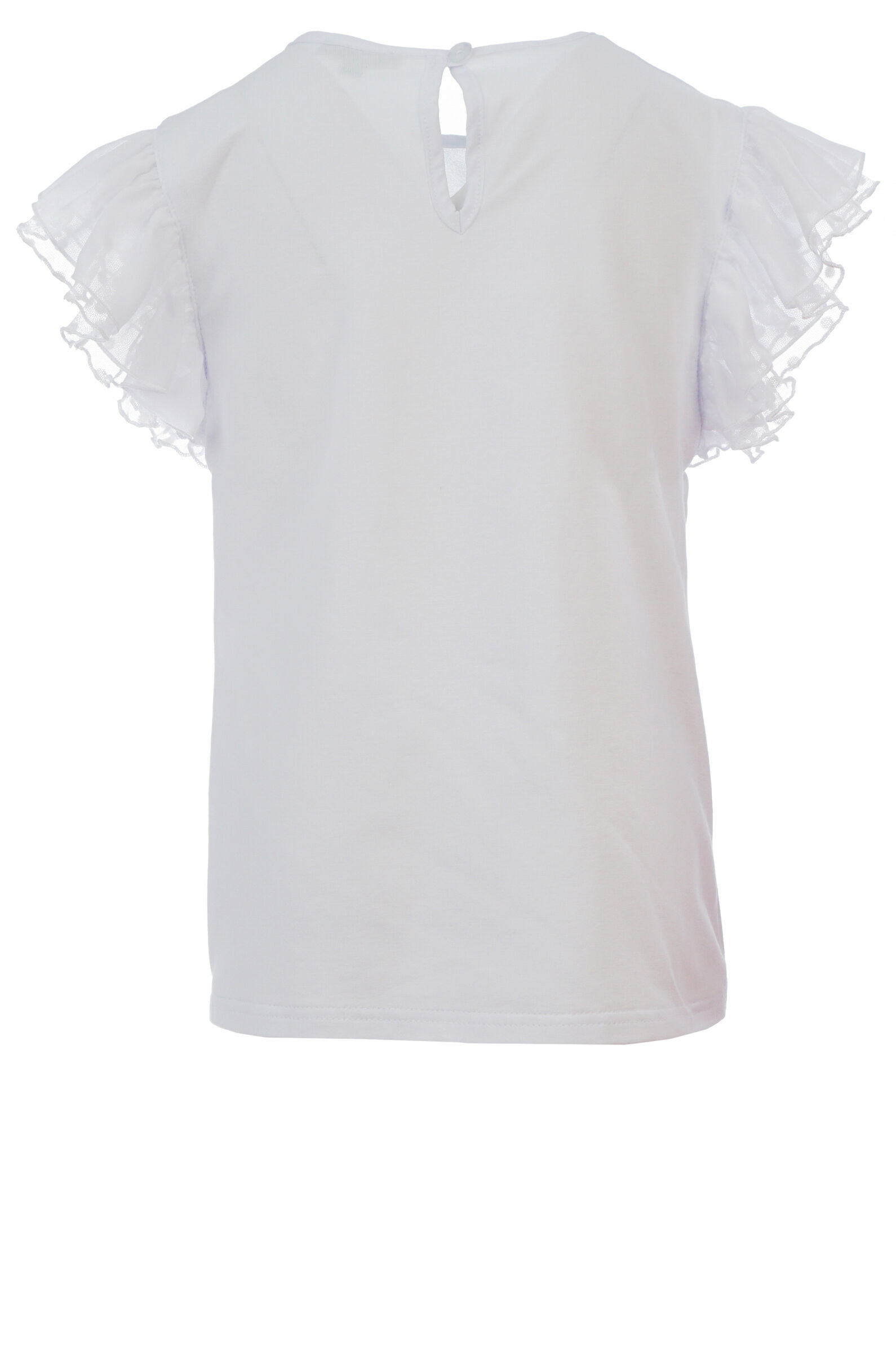 Блуза дев. АРТ.589,бел,хл-пэ