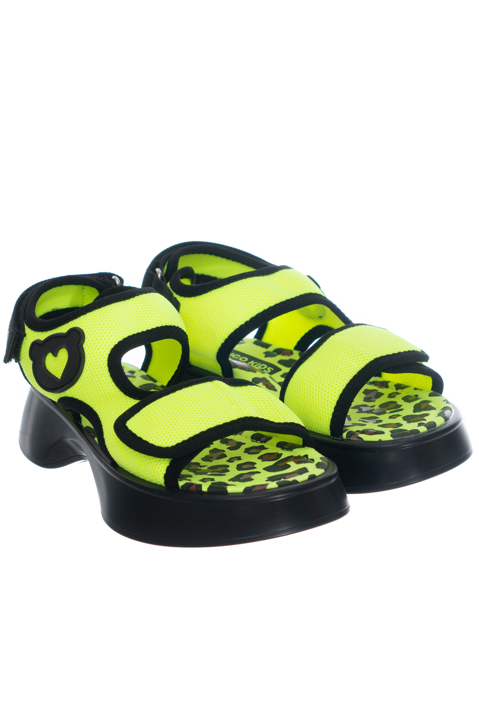 Босоножки дев. АРТ.23-540B,жел-чер,тек/тек