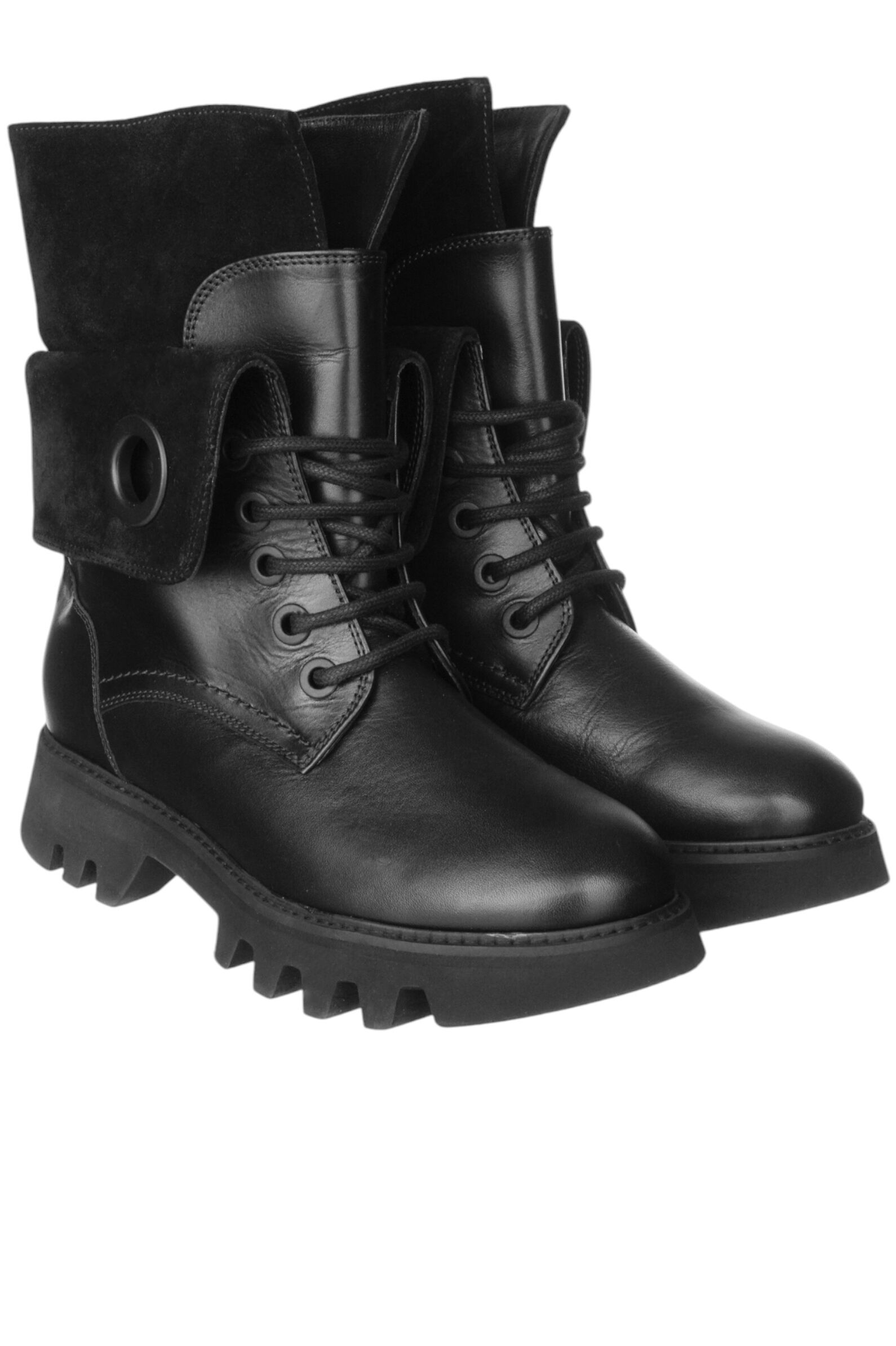 Ботинки жен. АРТ.202W30154C1,чер,н.к-з/н.к