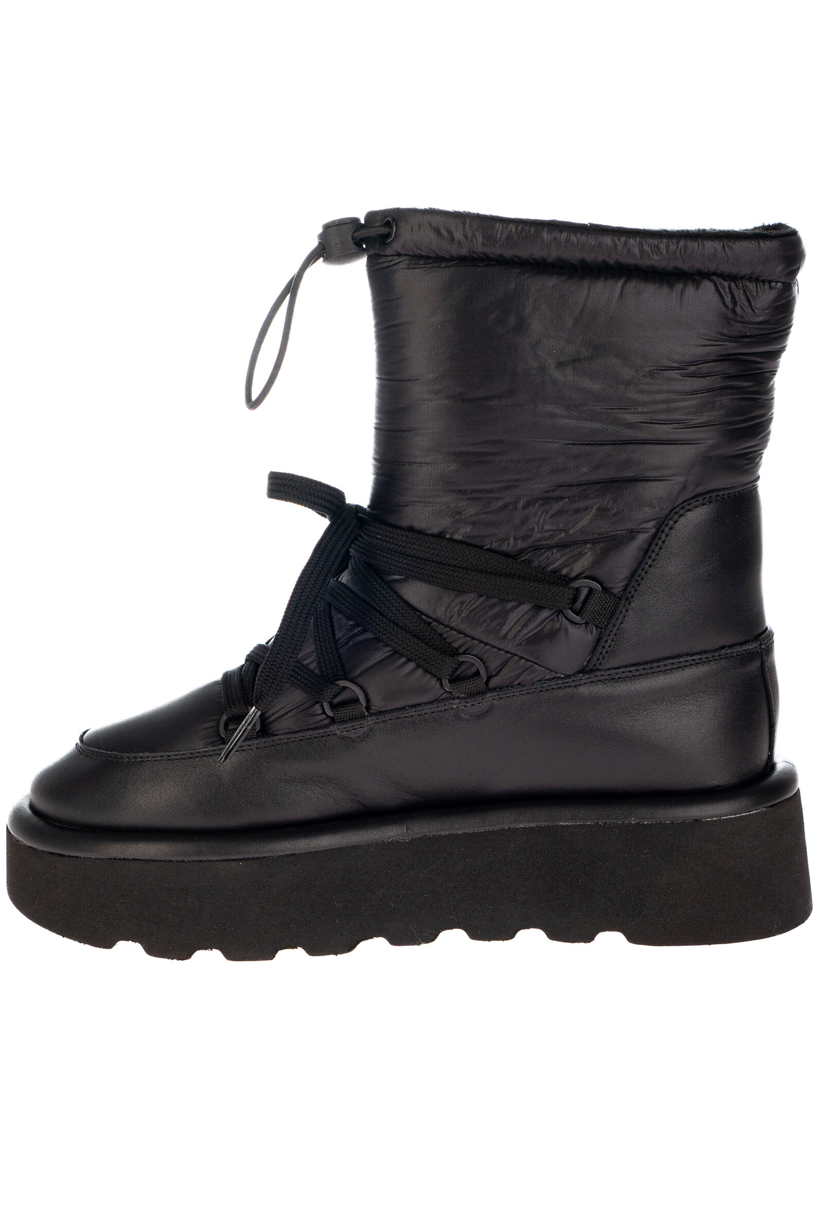 Ботинки жен. АРТ.26557,чер,тек-н.к/байка