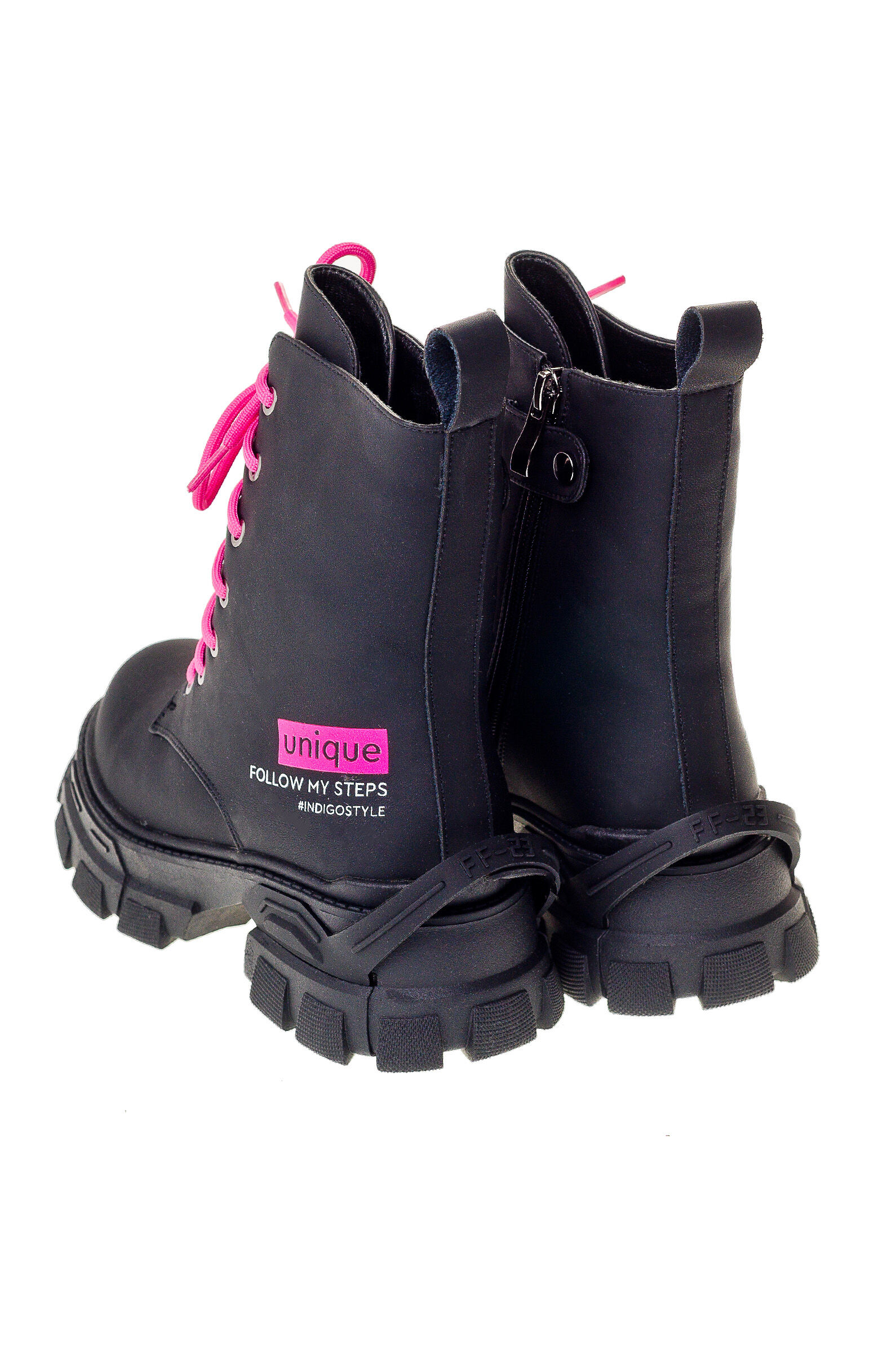 Ботинки дев. АРТ.73-0900,чер,и.к-н.к/шер