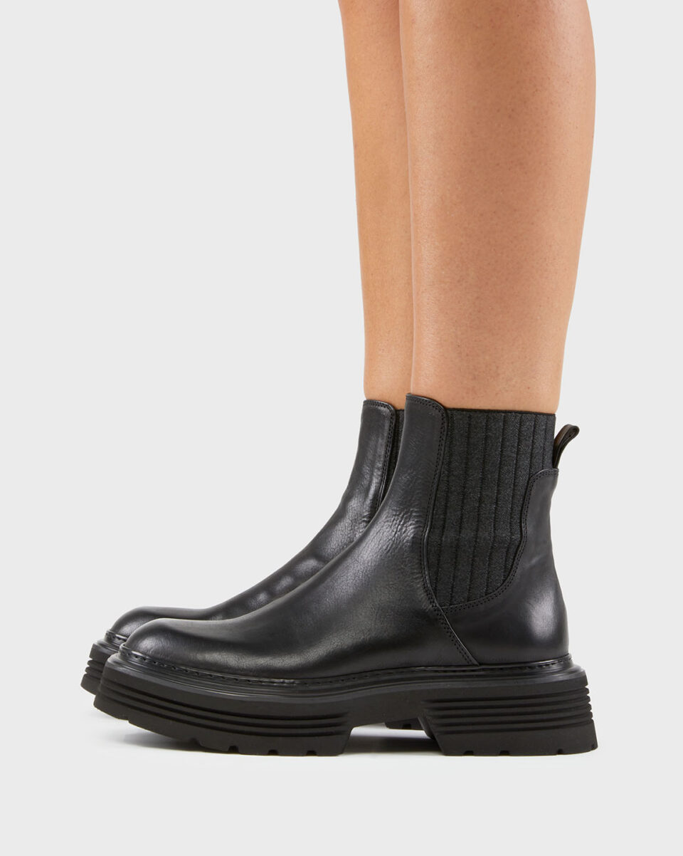 Ботинки жен.АРТ.7830L,чер,н.к/шер