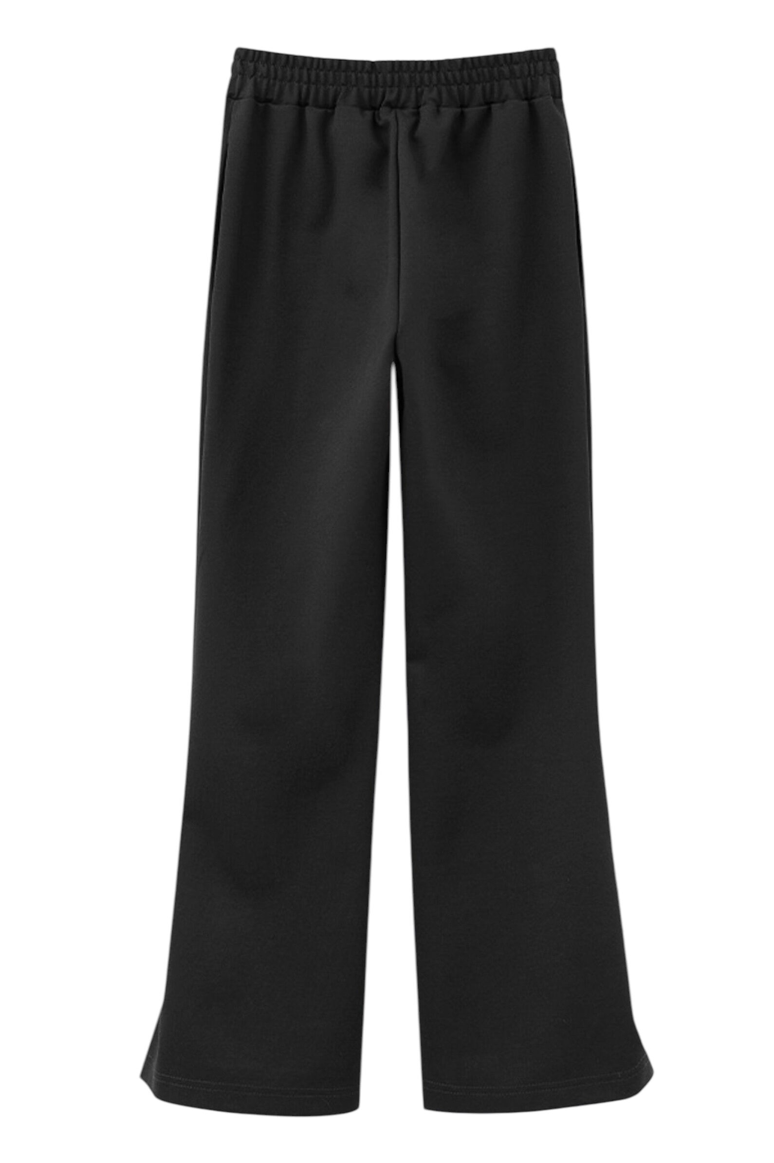 Брюки дев. АРТ.252109,чер,виск-нейл-эл