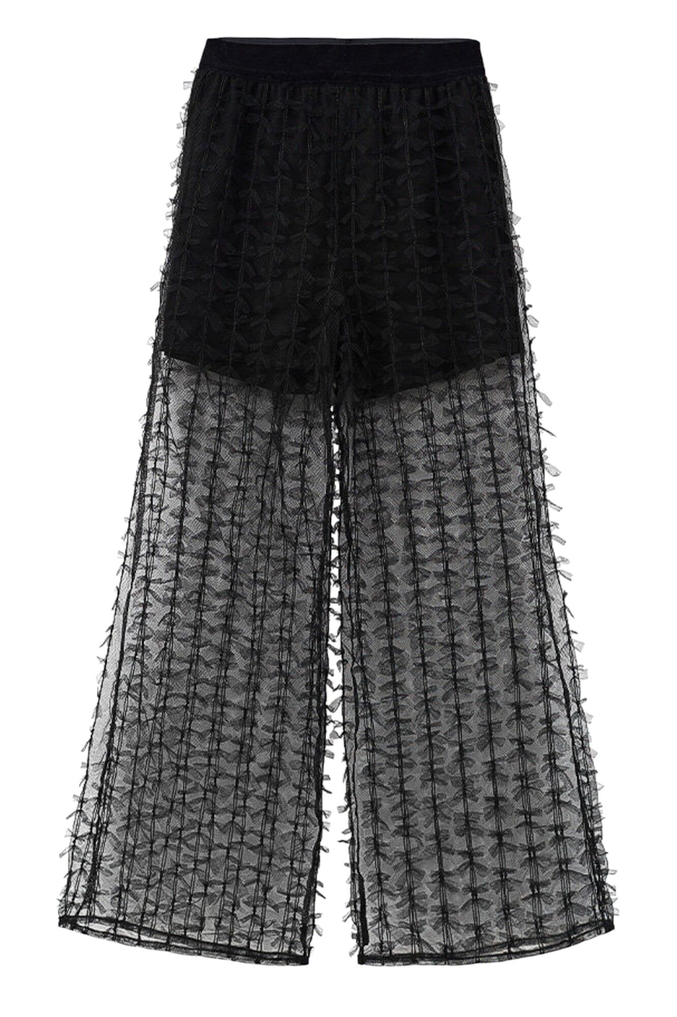 Брюки дев. АРТ.252244,чер,хл-эл-пэ