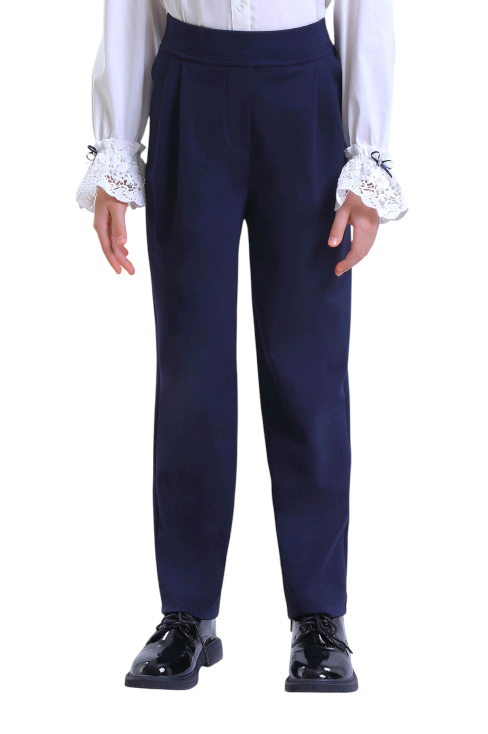 Брюки дев. АРТ.2869-525-ТВК-340,син,вис-пэ-эл