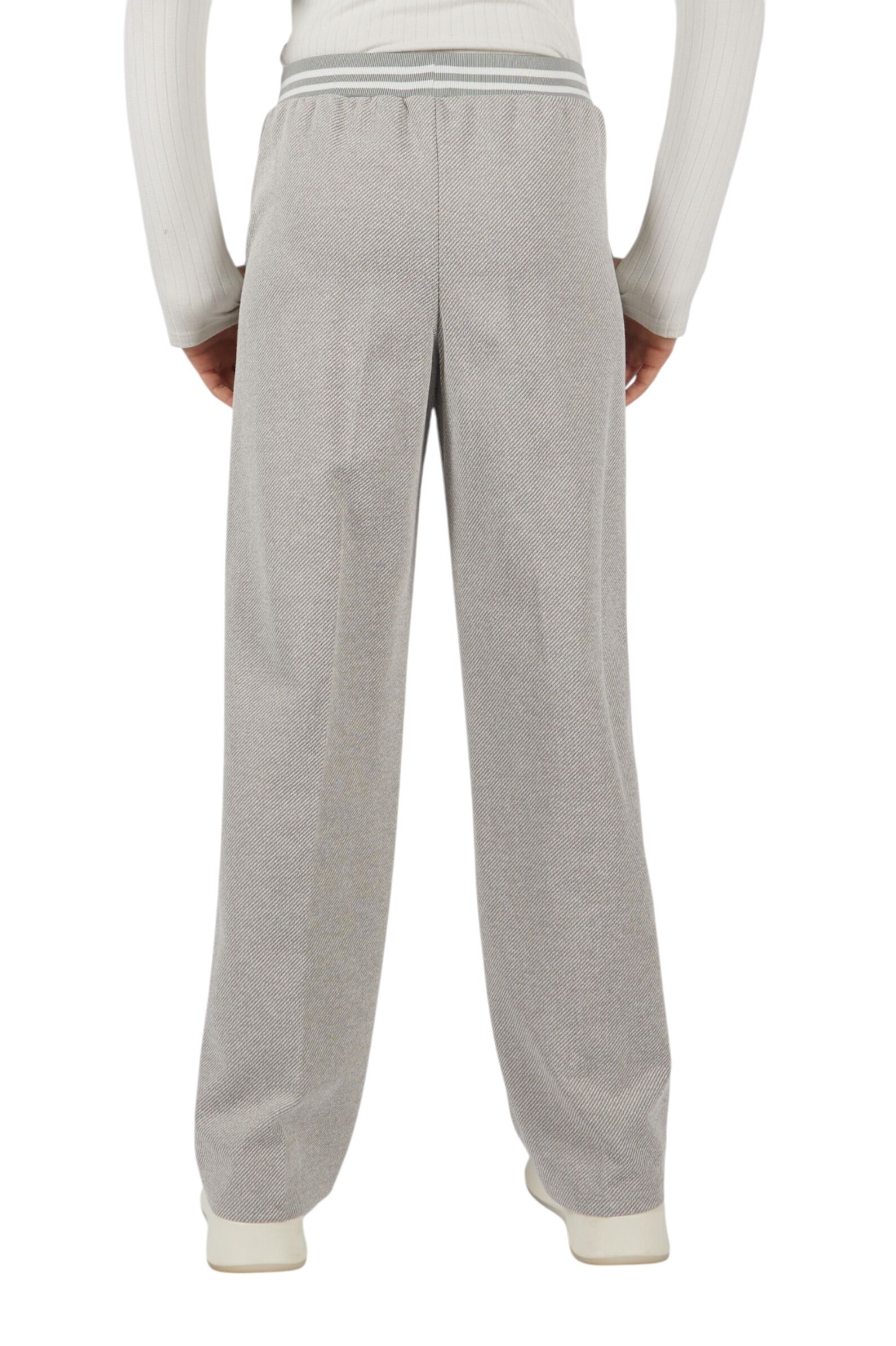 Брюки дев. АРТ.G-TR25411,сер,хл-пэ