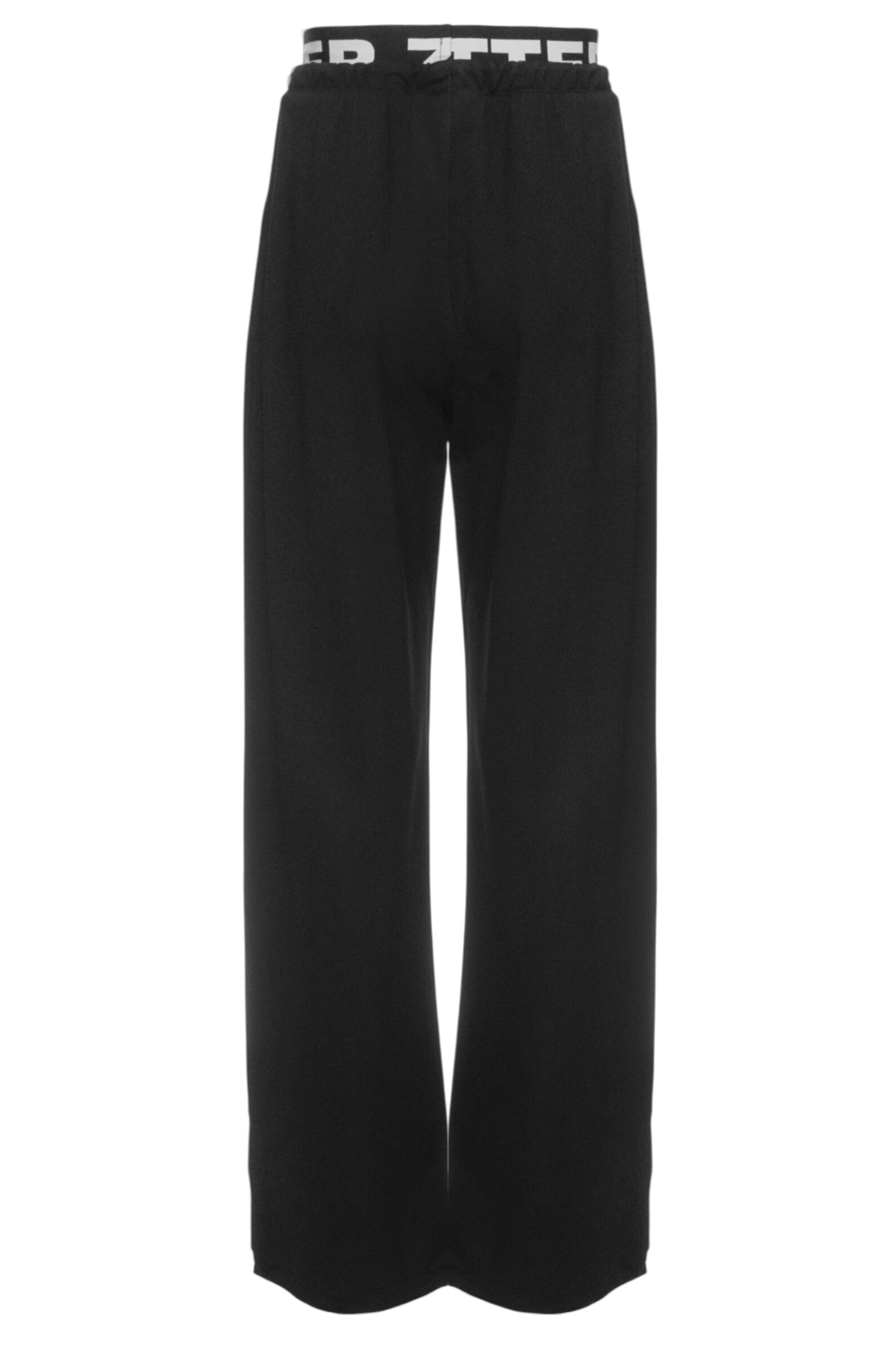 Брюки дев.АРТ.Ribbons,чер,вис-нейл-лайкра