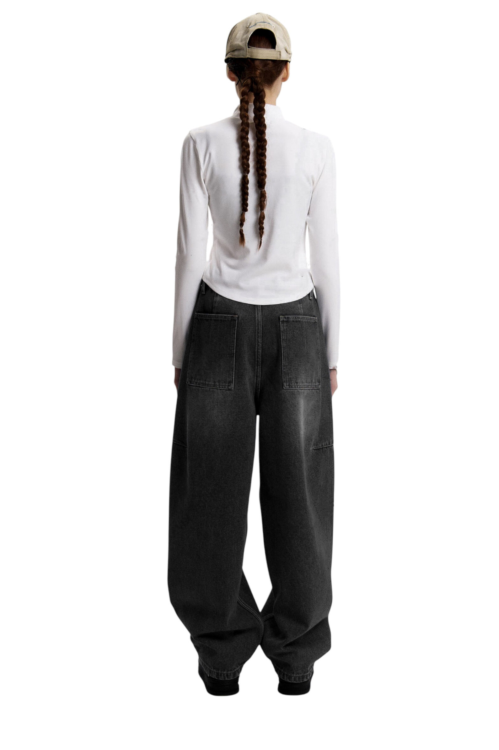 Джинсы дев. АРТ.AT125368,чер,хл-пэ