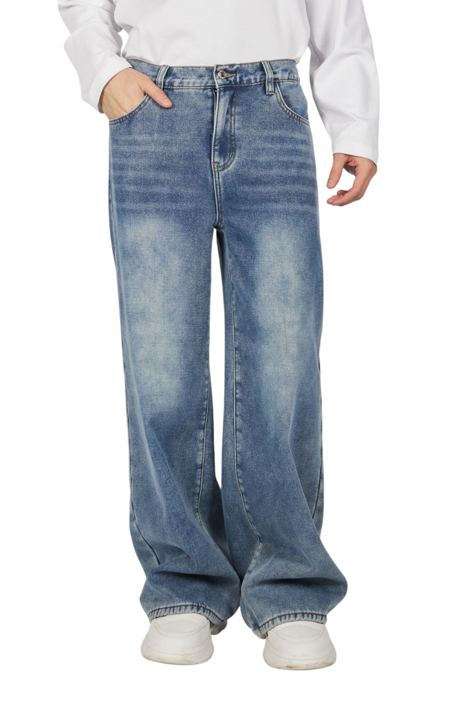 Джинсы АРТ.B-JN35459,син,хл