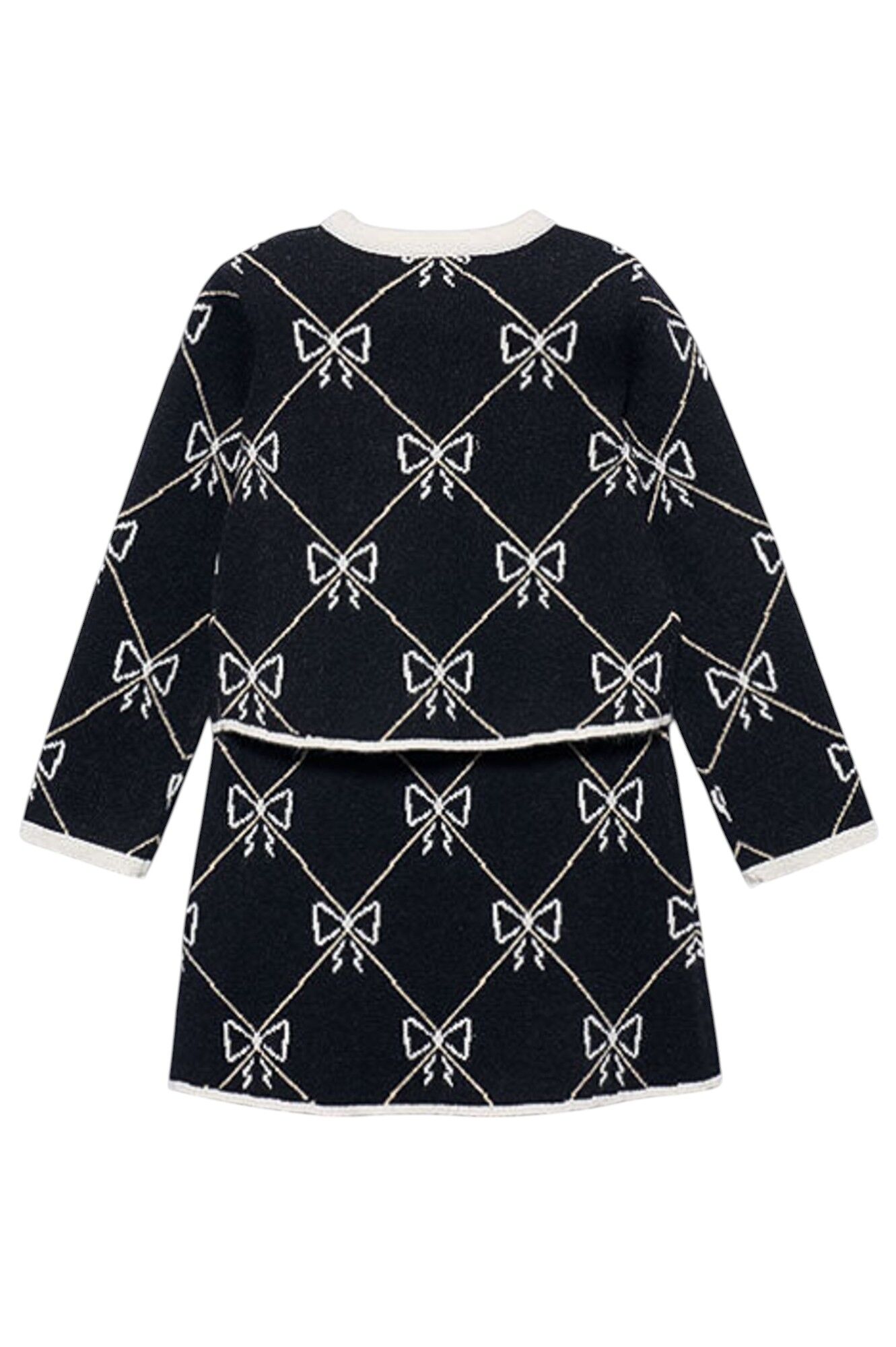 Костюм дев. АРТ.5538,чер-бел,вис-пэ-па-мет.вол