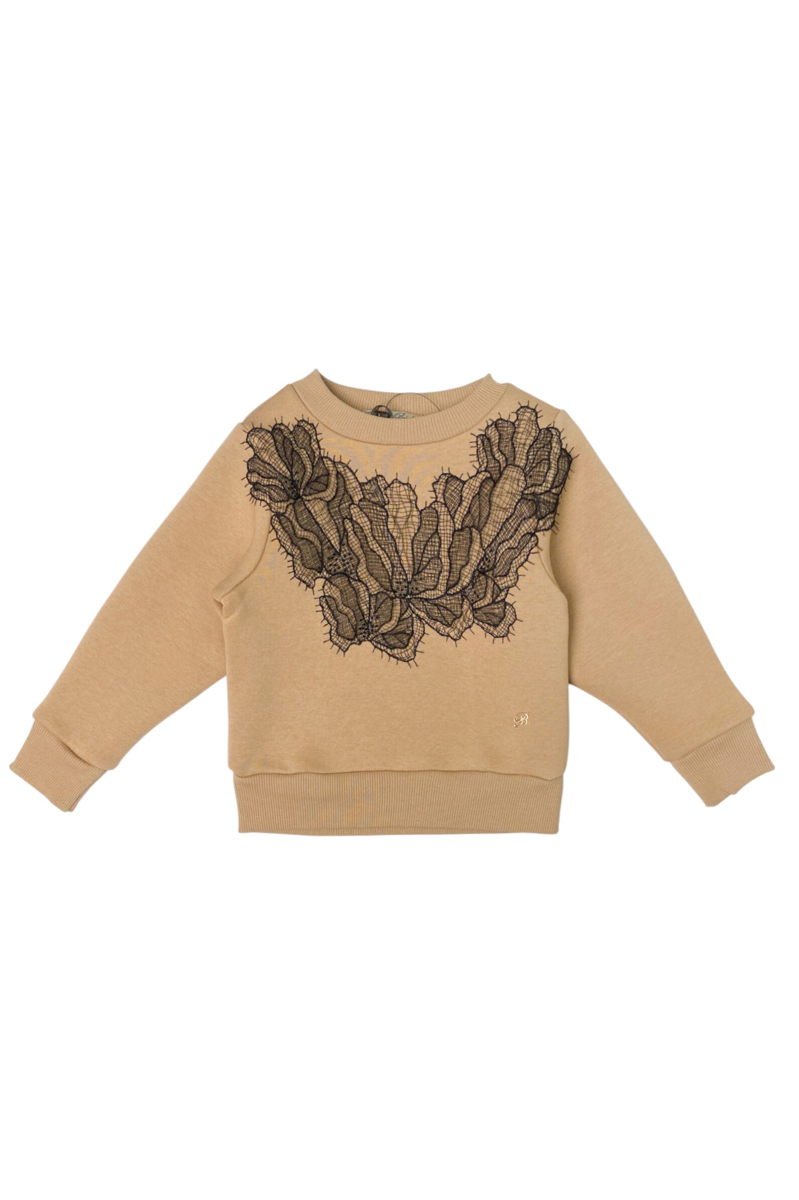 Костюм дев. АРТ.М-119.208-11,беж-чер,хл-лайкра