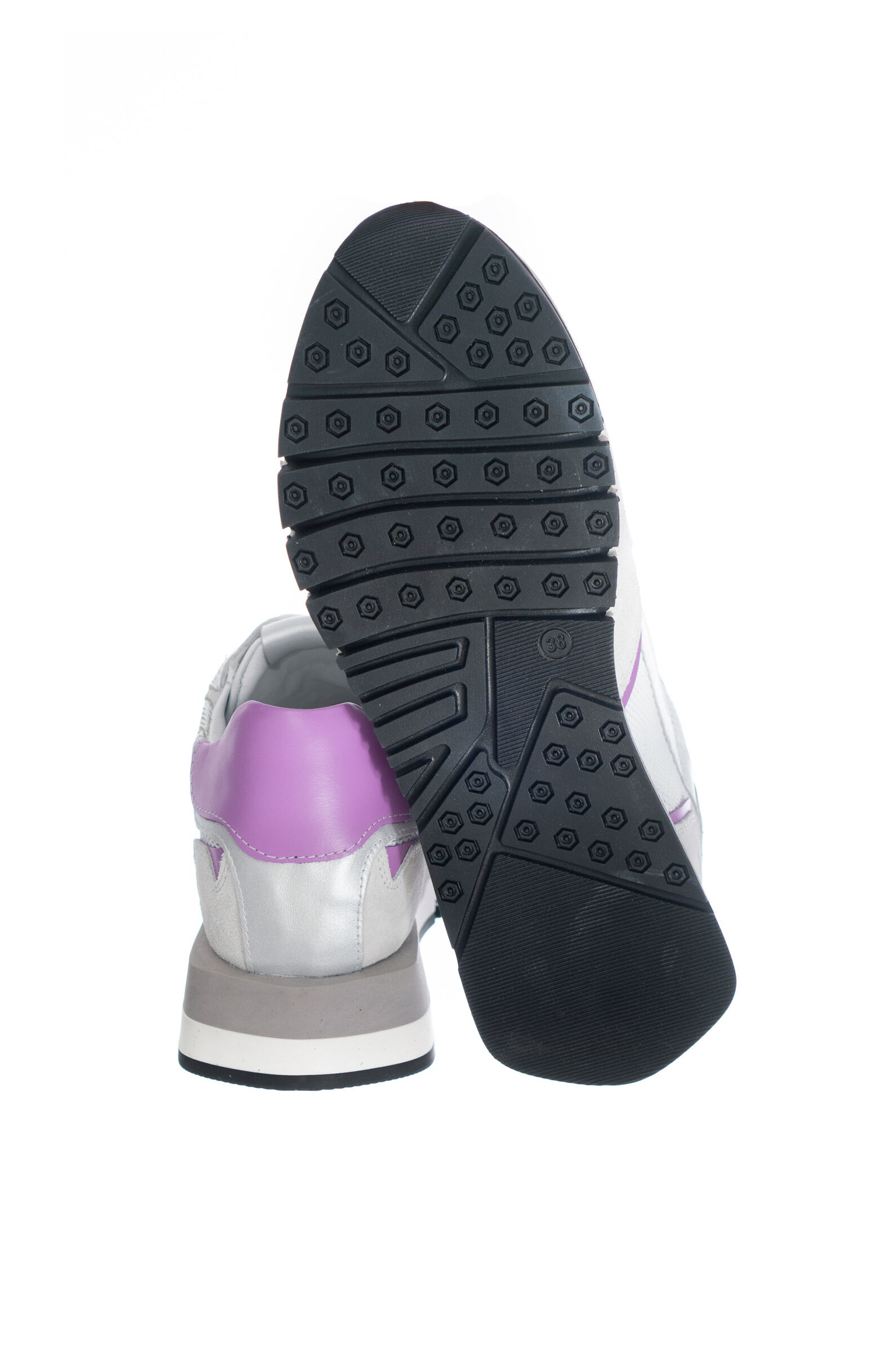 Кроссовки жен. АРТ.24YA-0351-151-731-02-56,бел-фиол,н.к-з/н.к