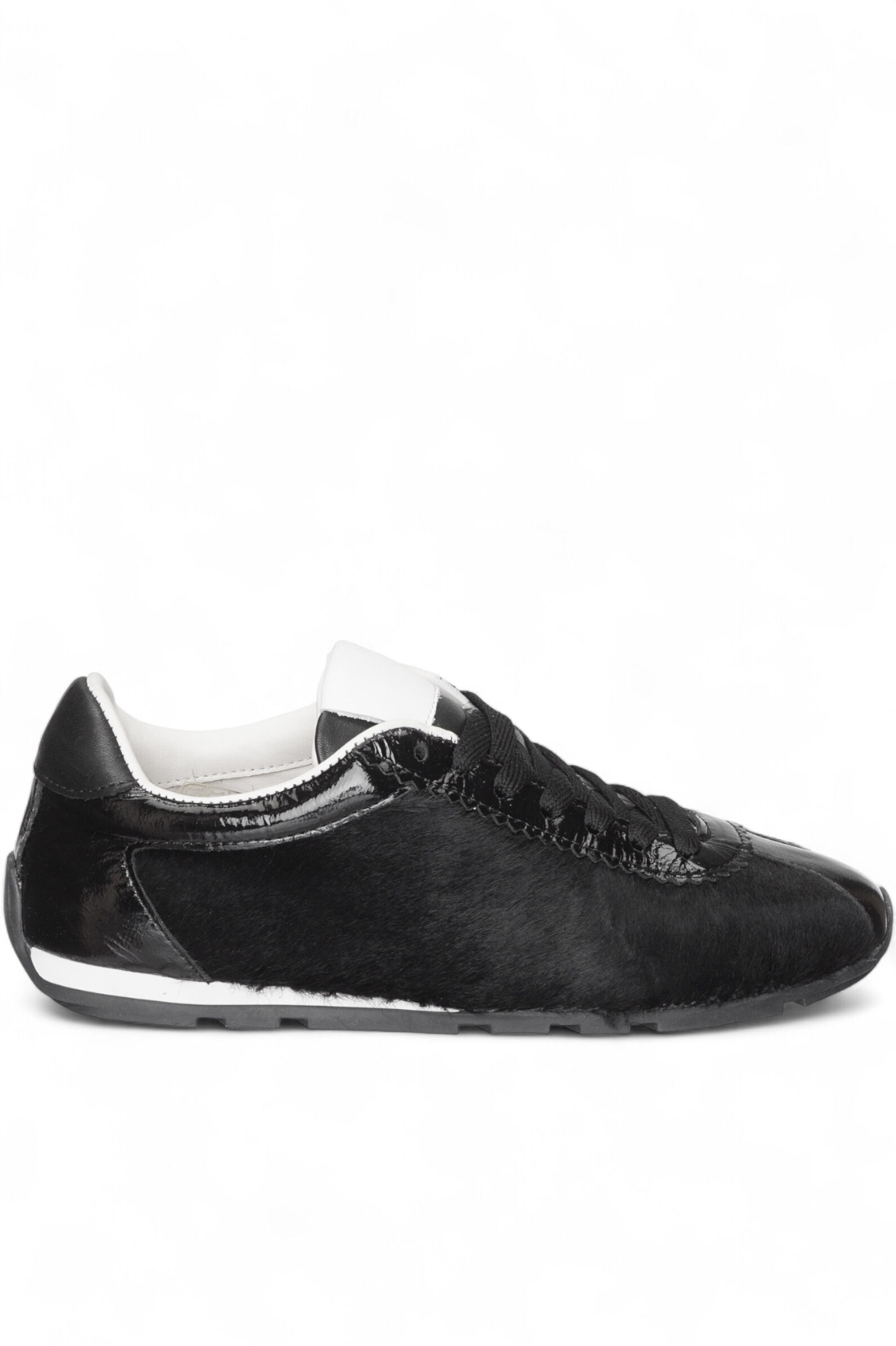 Кроссовки жен. АРТ.25KA-507-T,чер,н.лак-пони/н.к