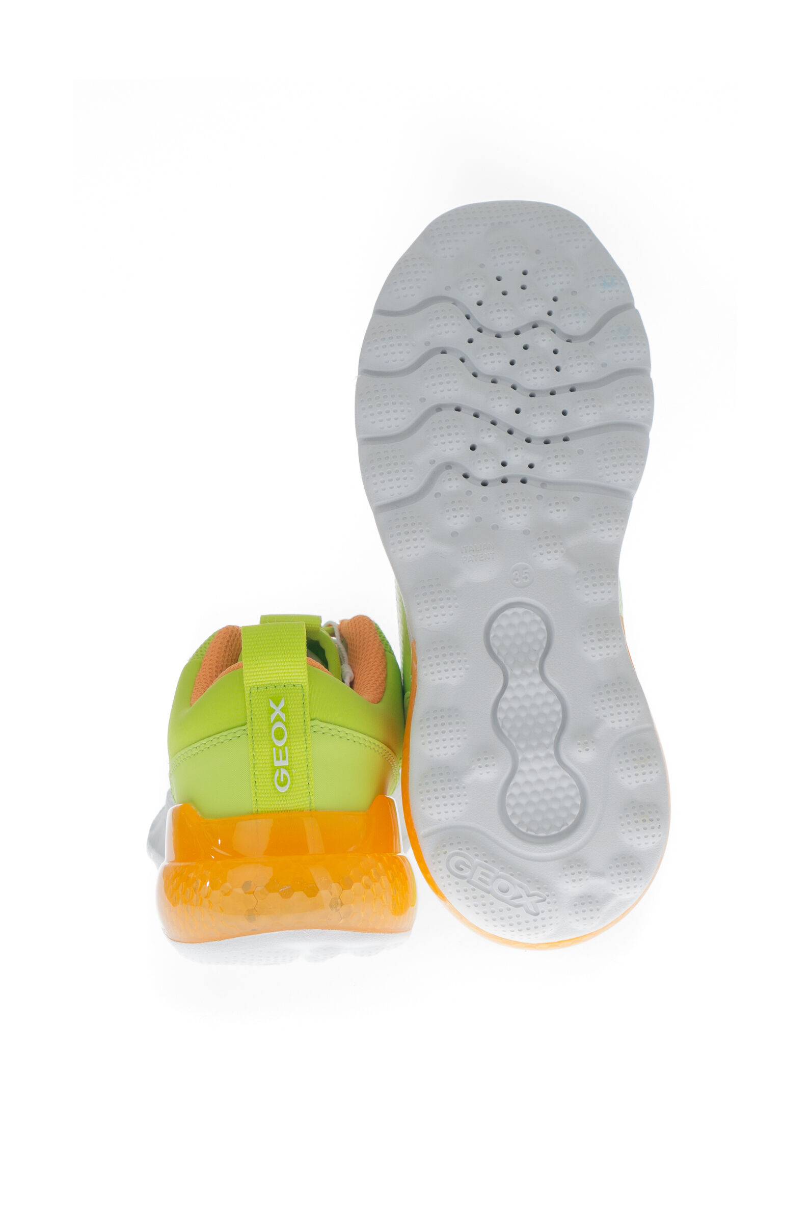 Кроссовки АРТ.J45LYA,зел-оранж,тек/тек