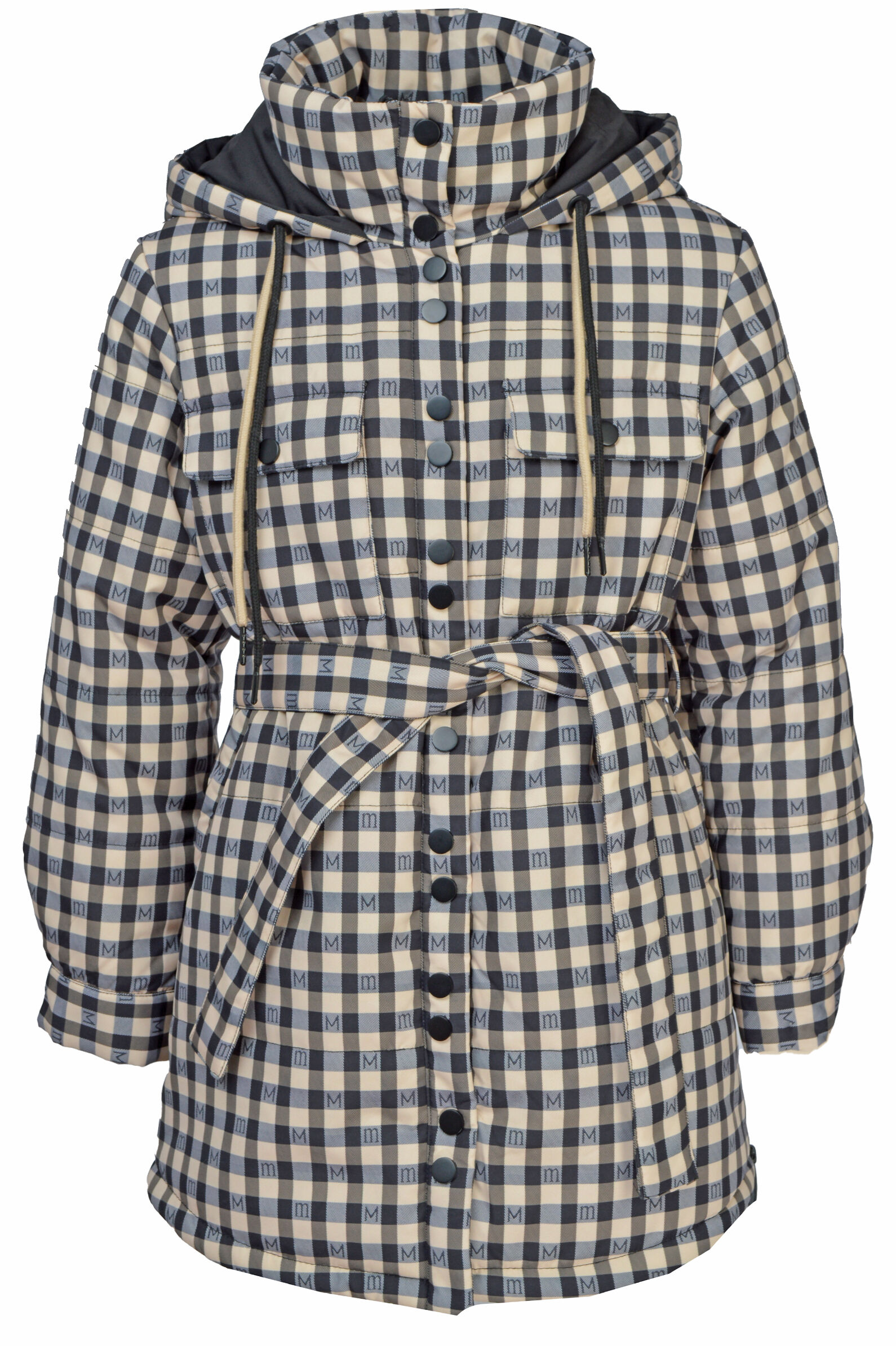 Куртка дев. АРТ.23-09M,беж-син,пэ/пэ/пэ