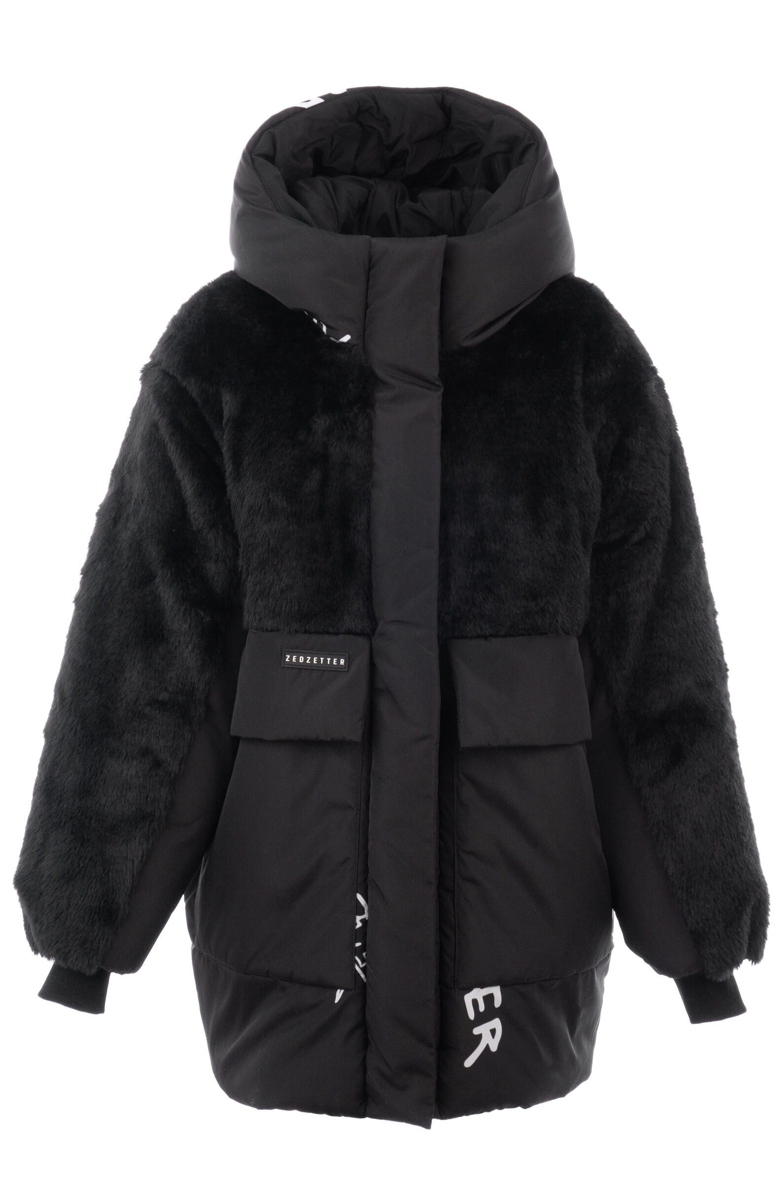 Куртка дев. АРТ.Complen spider,чер,полиэфир