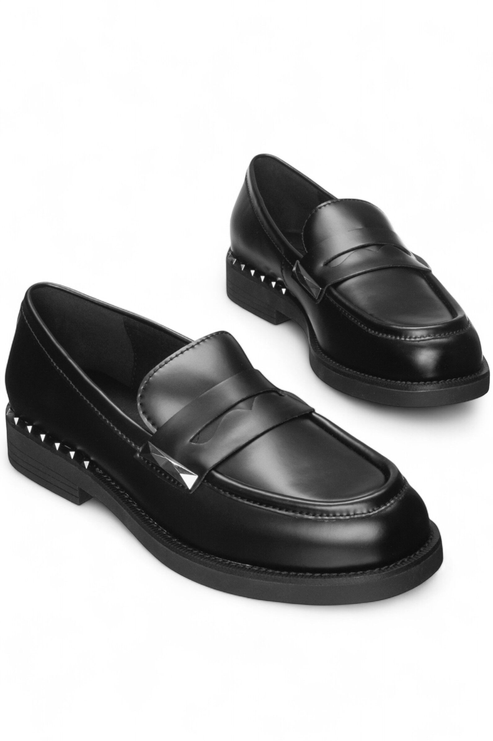 Лоферы жен. АРТ.FW25-M-151930-001,чер,н.к/н.к