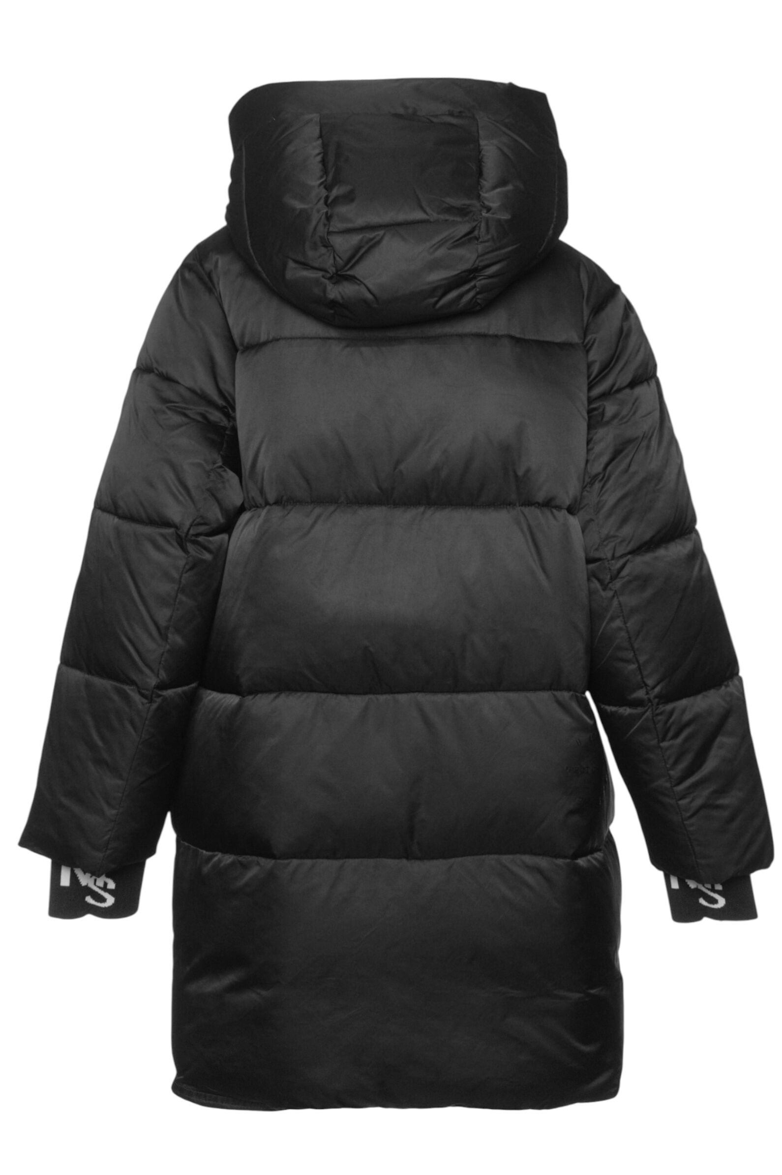 Пальто дев. АРТ.513BS,чер,нейл/пэ/биопух