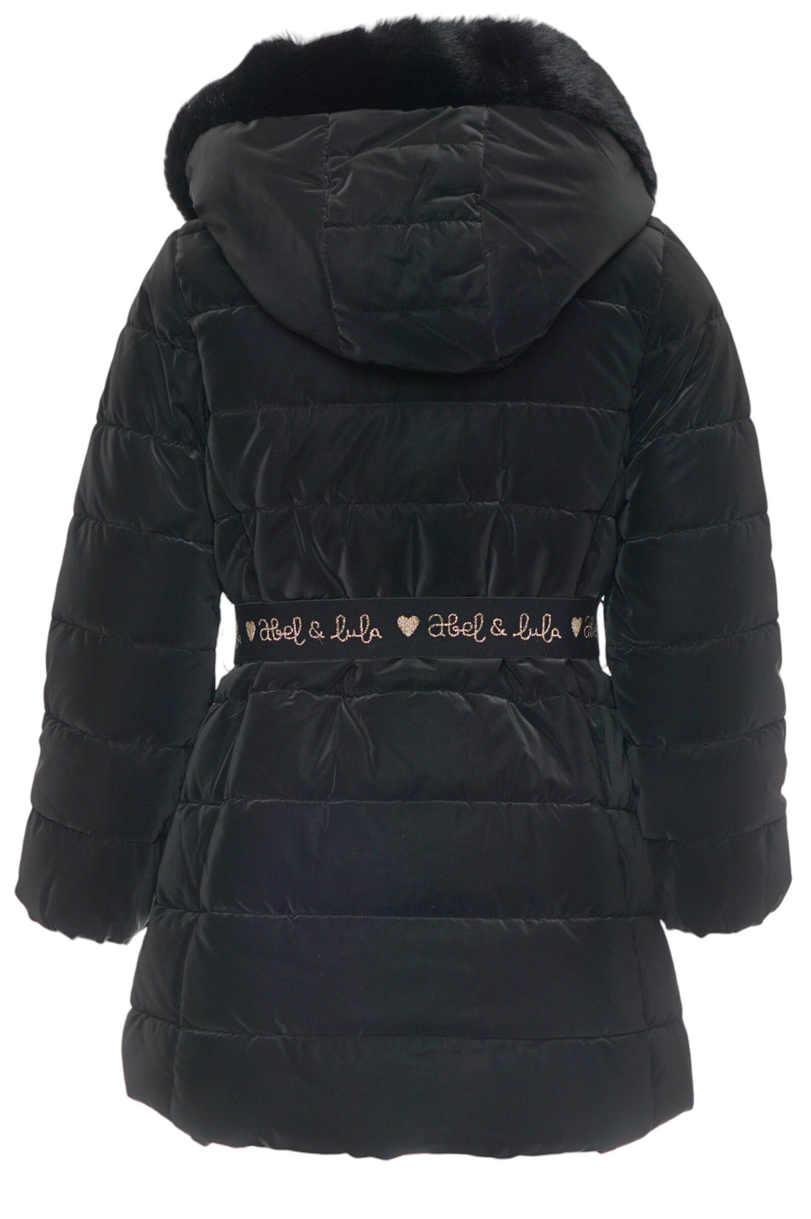 Пальто дев. АРТ.5839,чер,пэ/пэ