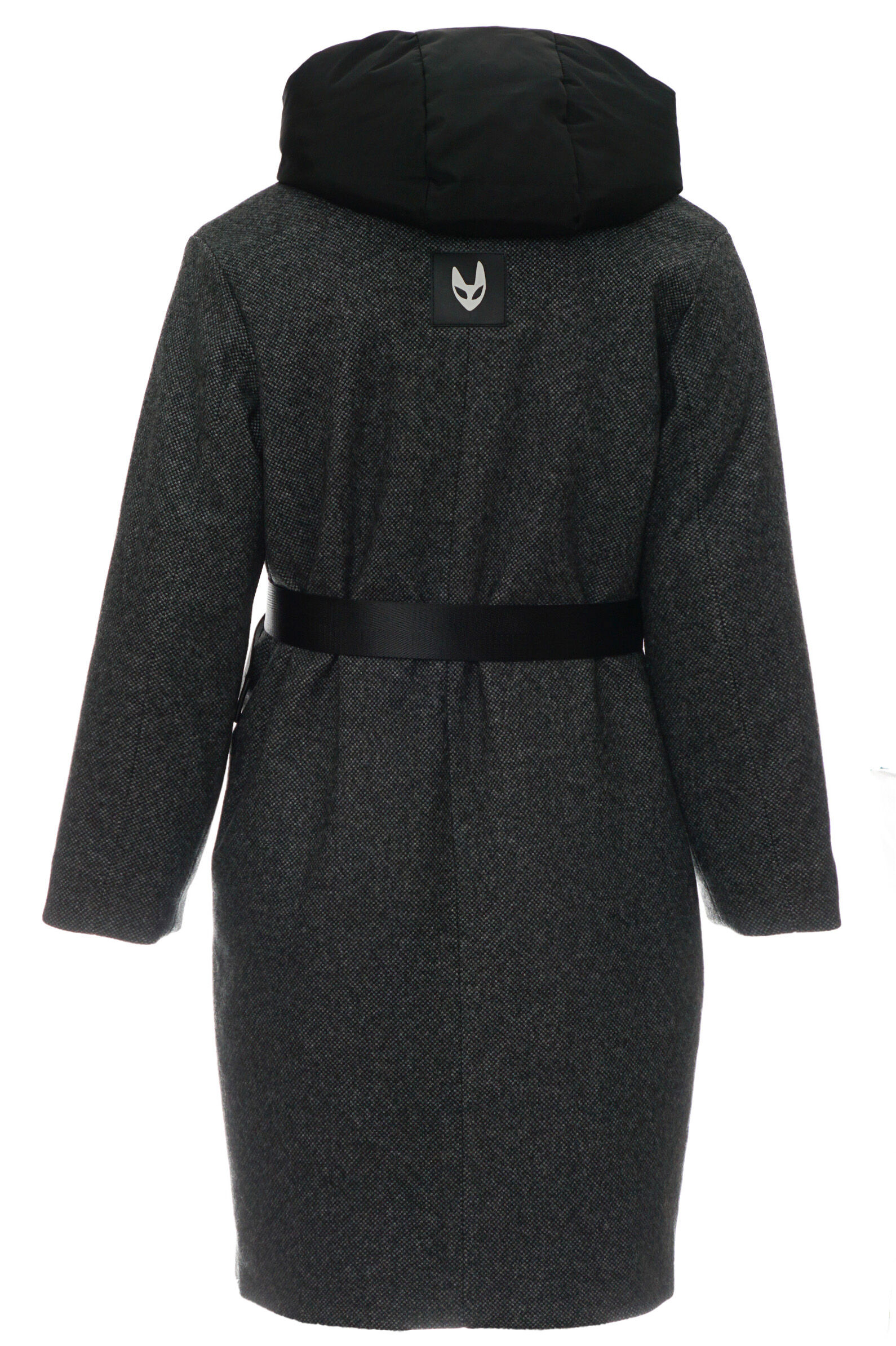 Пальто дев. АРТ.Ecol,сер,поливис/пэ