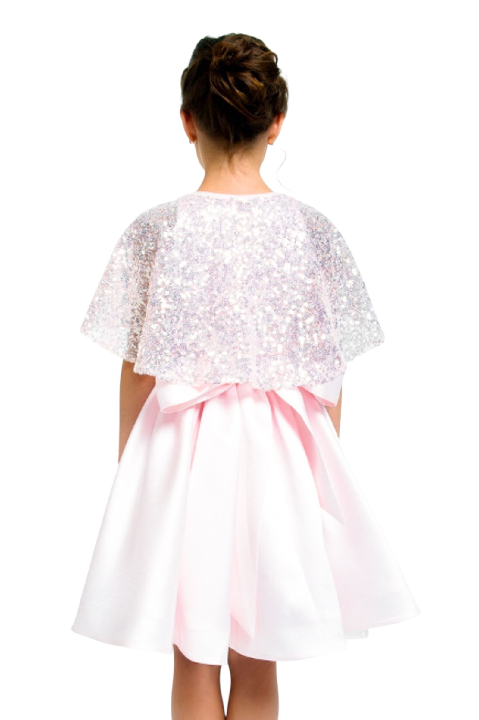 Платье дев. АРТ.1772,роз-сереб,пэ/хл