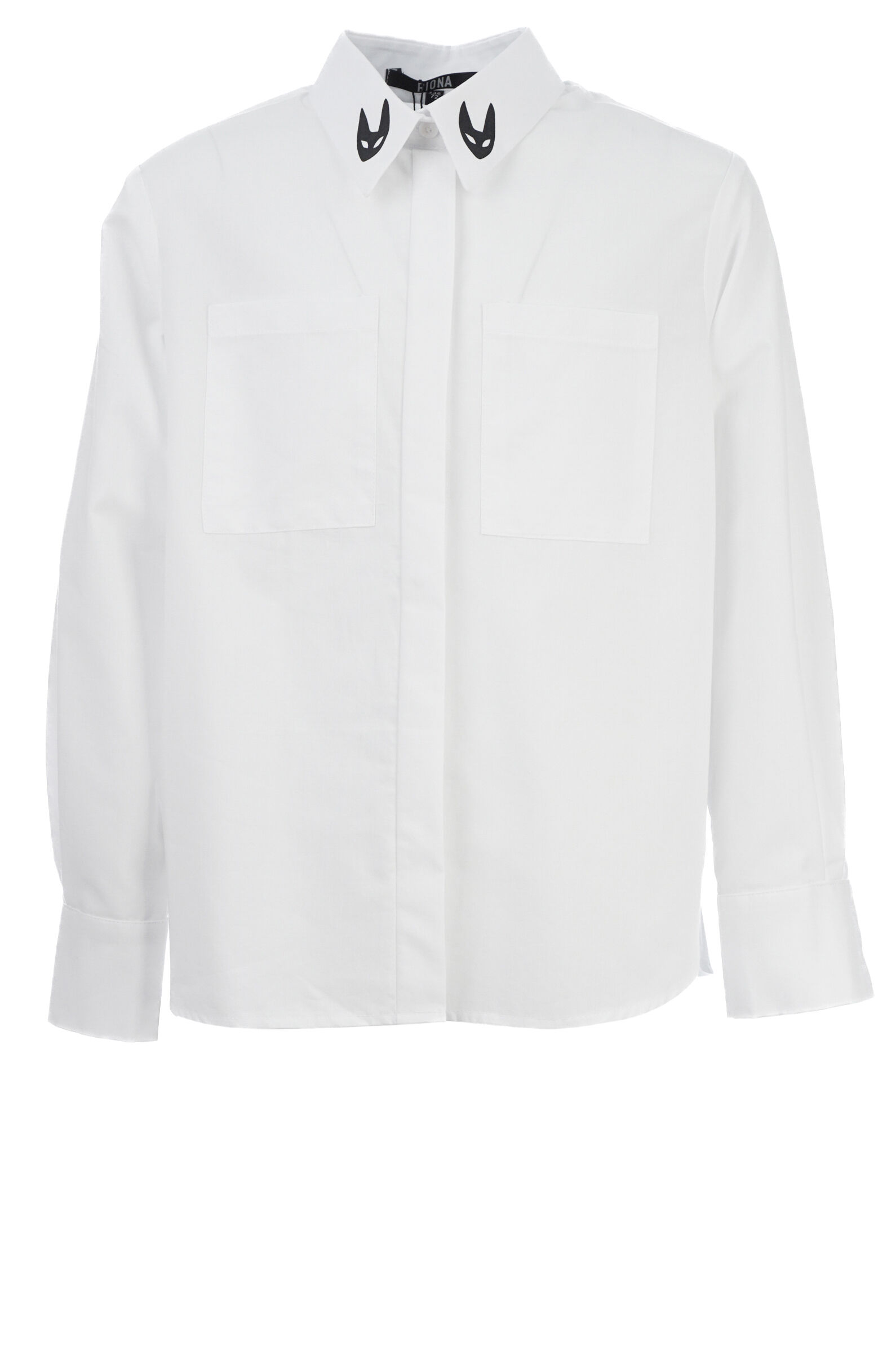 Рубашка дев. АРТ.Pild,бел,хл-полиэфир