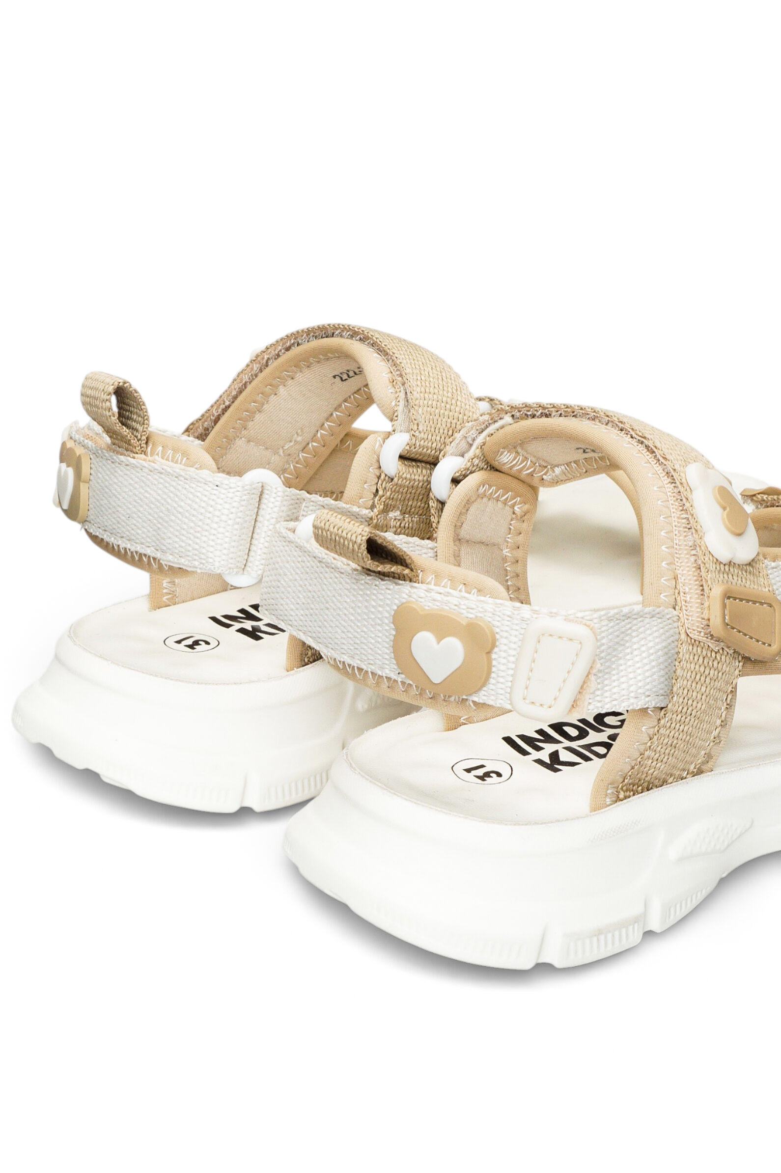 Сандалии дев. АРТ.222-250C,беж,тек/тек