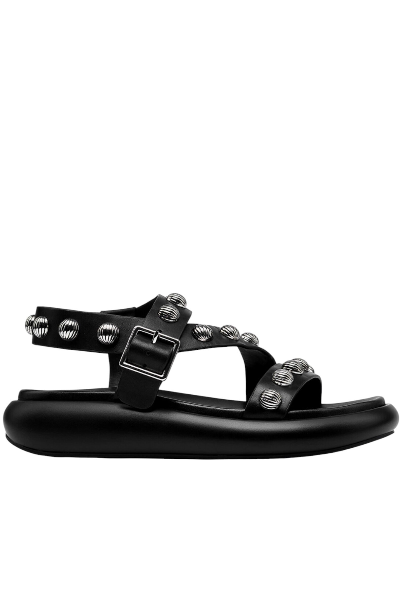 Сандалии жен. АРТ.SS25-M-150522-001,чер-сереб,н.к/н.к