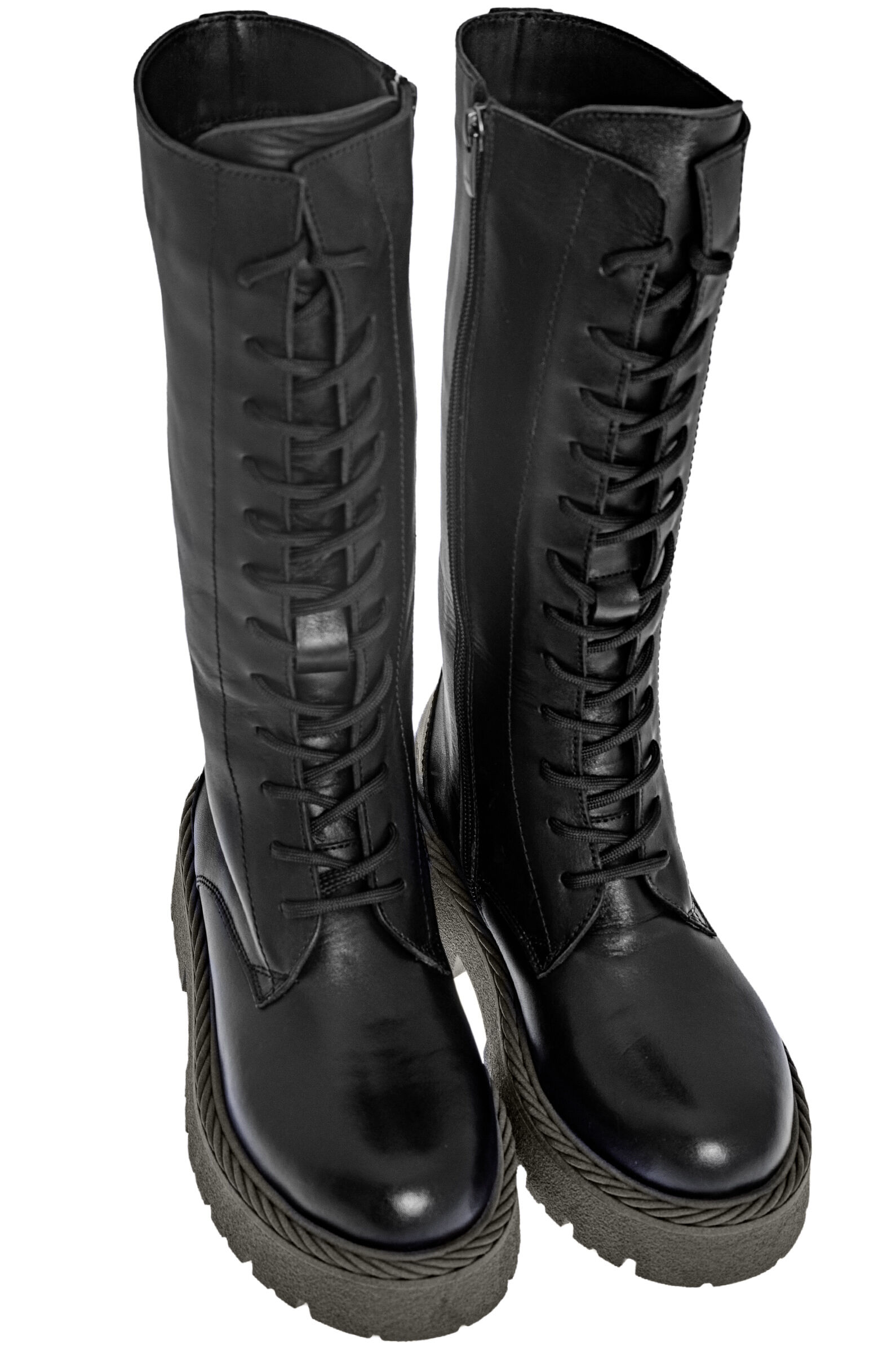 Сапоги жен. АРТ.9478-2-YK,чер-зел,н.к/байка