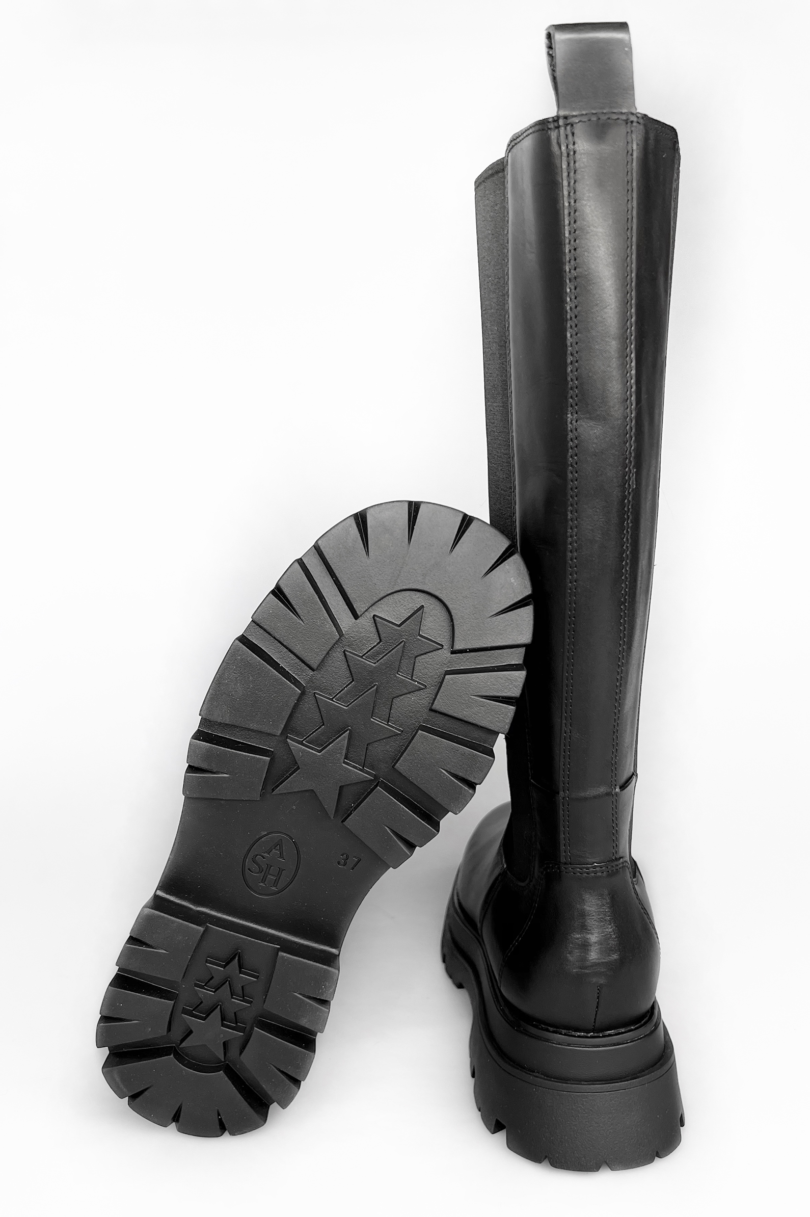 Сапоги жен. АРТ.EDEN-FW22-M-136760-001,чер,н.к-тек/н.к