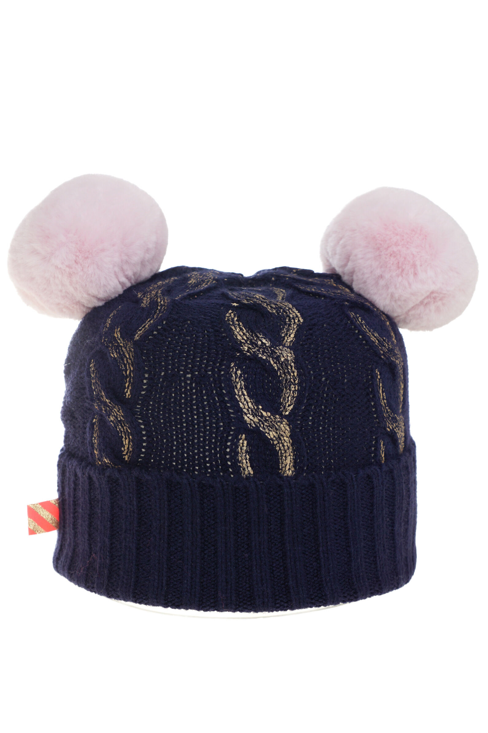 Шапка дев. АРТ.U20608,син,акрил