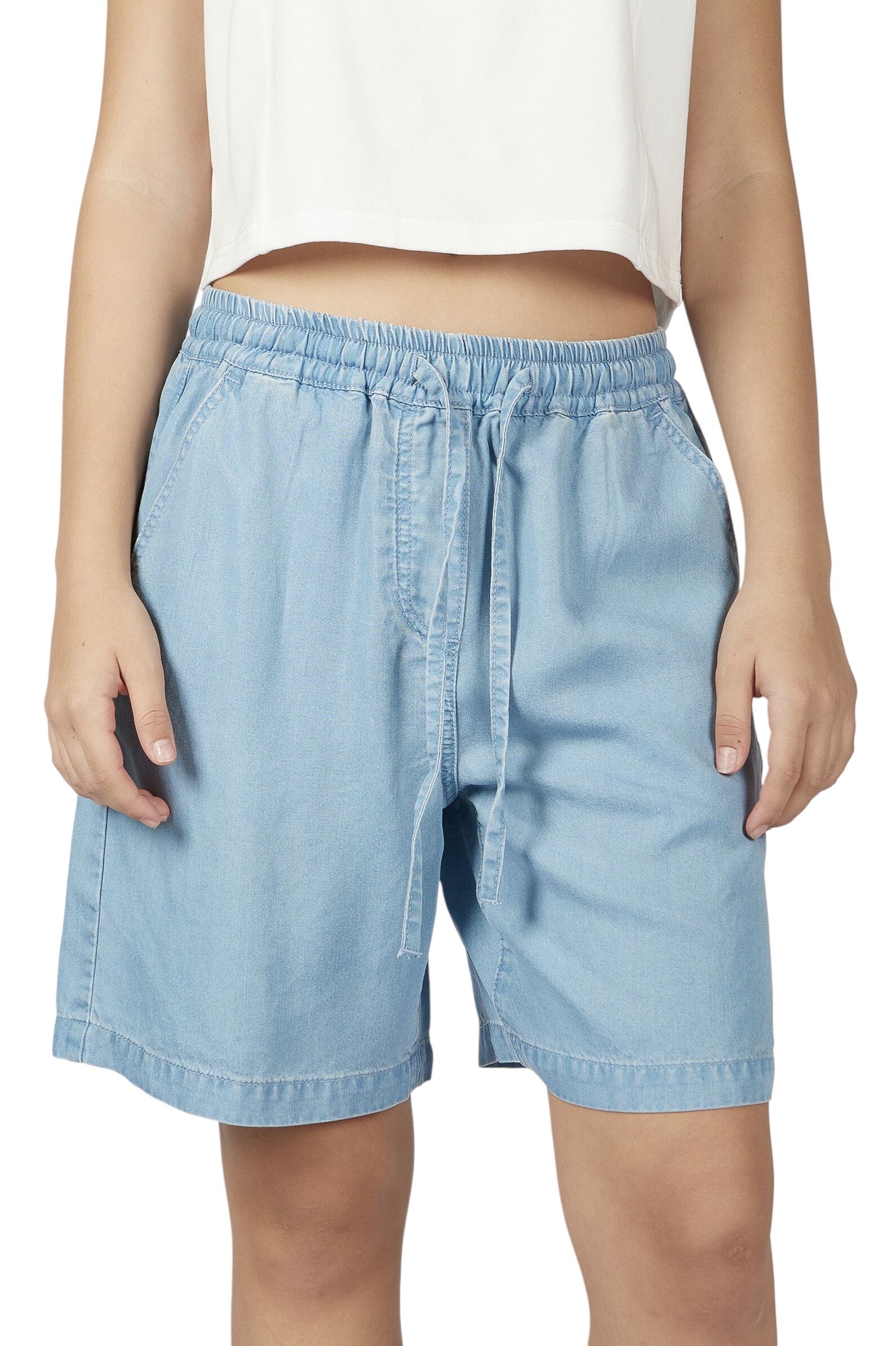 Шорты дев. АРТ.G-JN26098,гол,тенсель