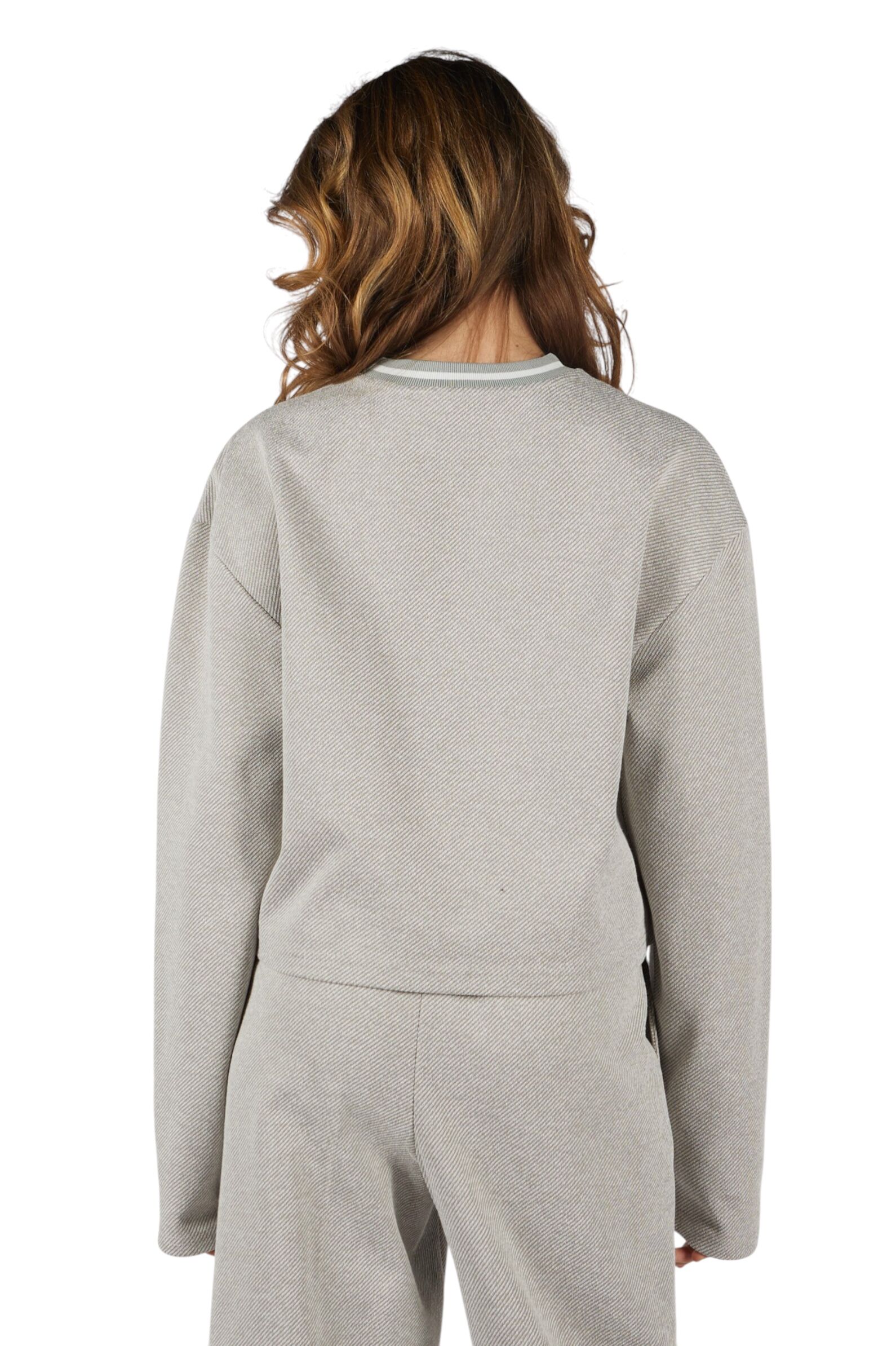 Свитшот дев. АРТ.G-SW25410,сер,хл-пэ