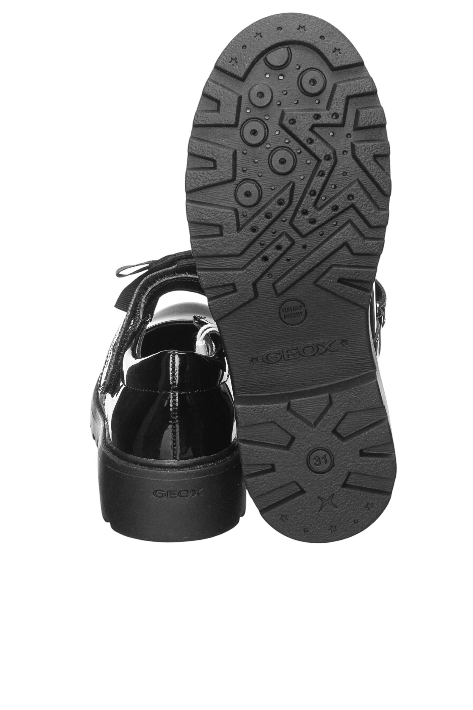 Туфли дев. АРТ.J1620E,чер,и.л/н.к-тек