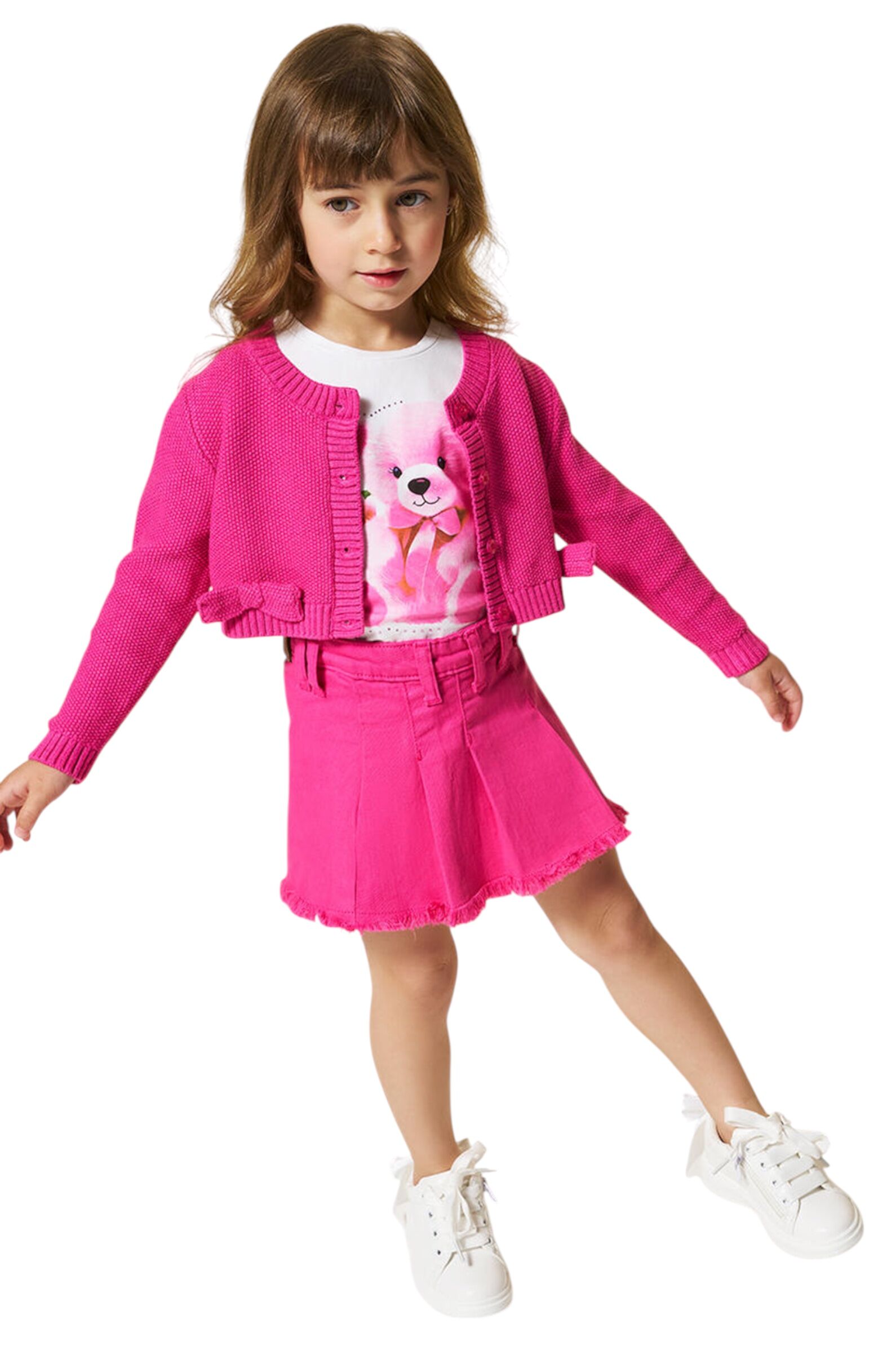 Юбка дев. АРТ.0.B226.00,фукс,хл-эл