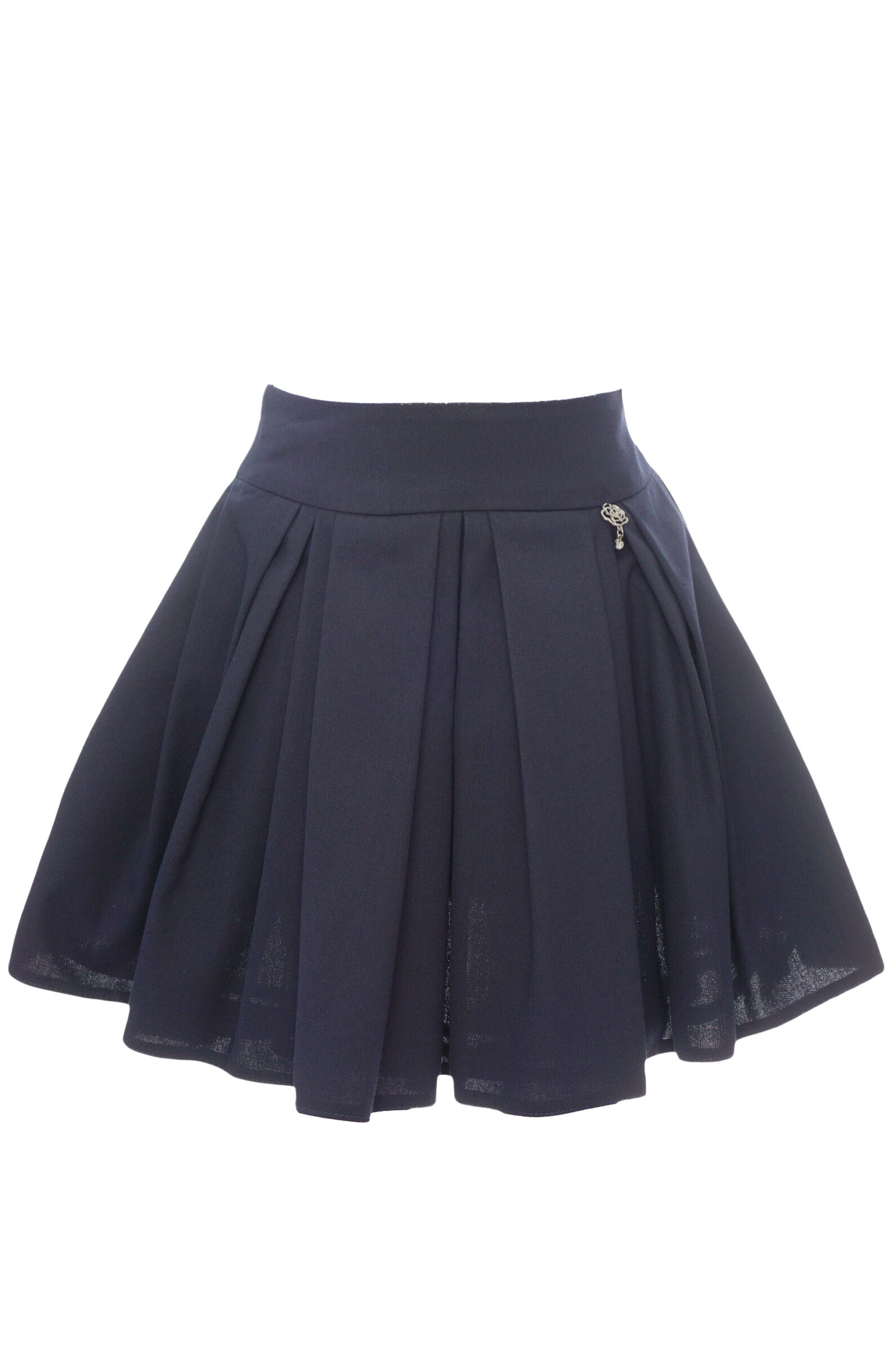 Юбка дев. АРТ.04098,син,вис-пэ/хл