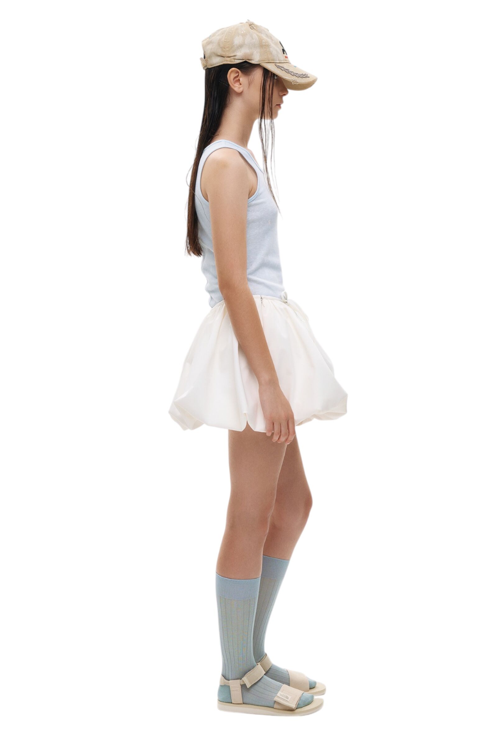 Юбка дев. АРТ.AA239583,бел,вис-пэ-эл