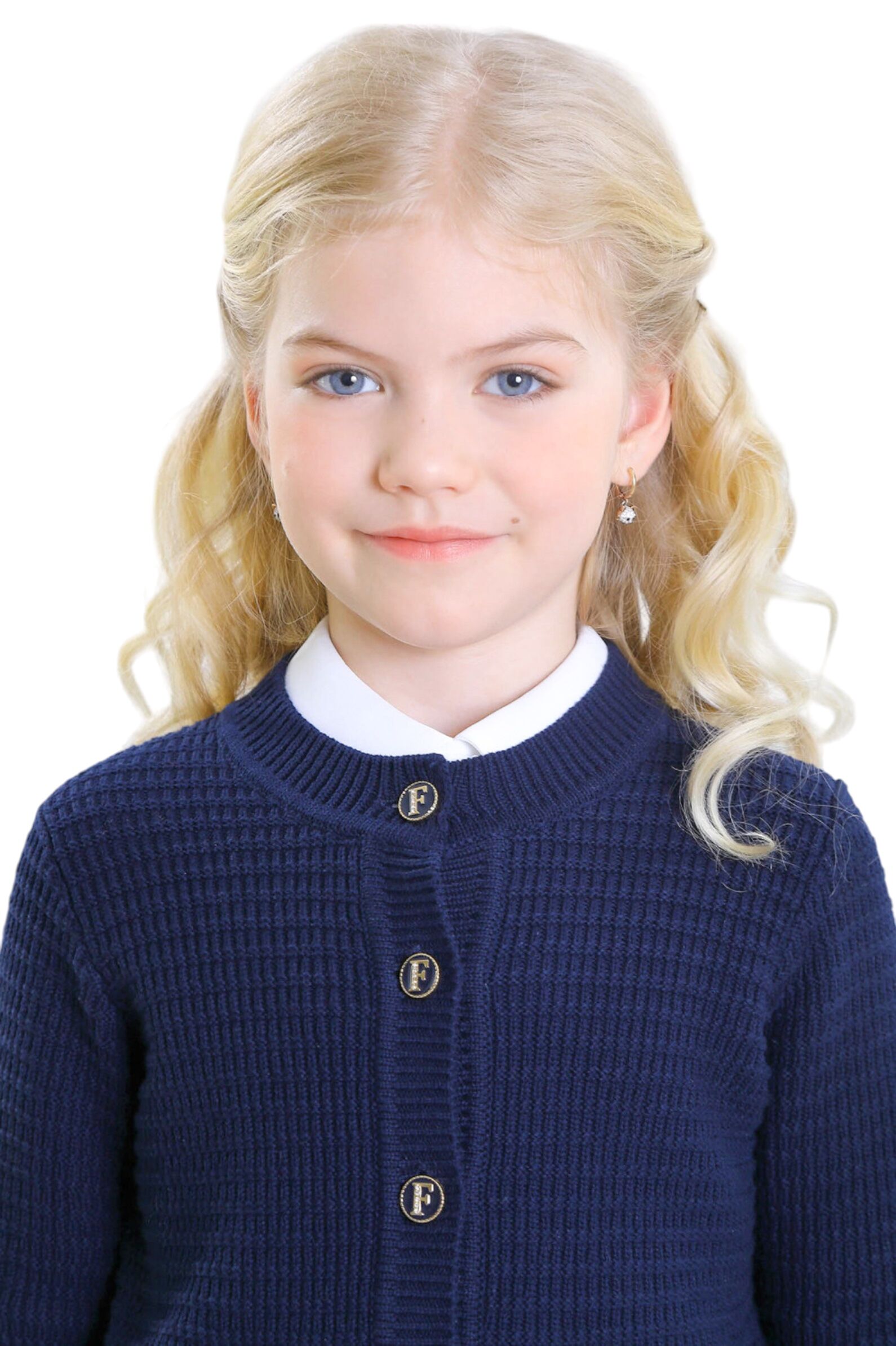 Жакет дев. АРТ.FSL-42300Am-725,син,хл